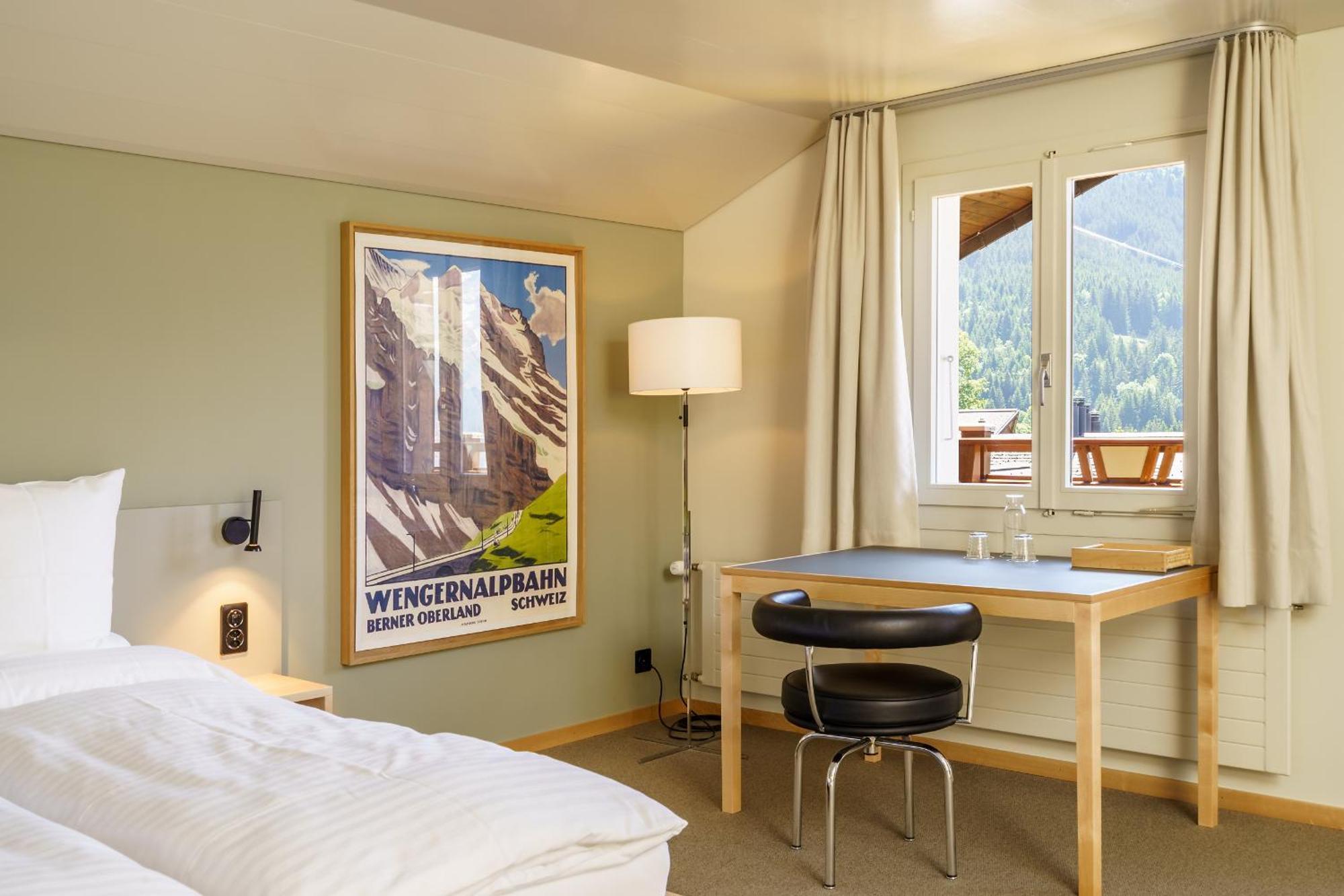 Hotel Alpenruhe - Vintage Design Hotel Wengen Room photo